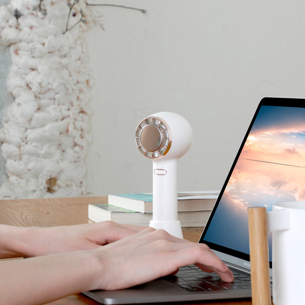 Kipas Tangan Tanpa Bilah Oriday dengan Kesan Sejuk|Mini USB boleh dicas semula, senyap, aliran udara kuat, rasa sejuk seperti ais, jangka hayat bateri panjang, sesuai untuk luar
