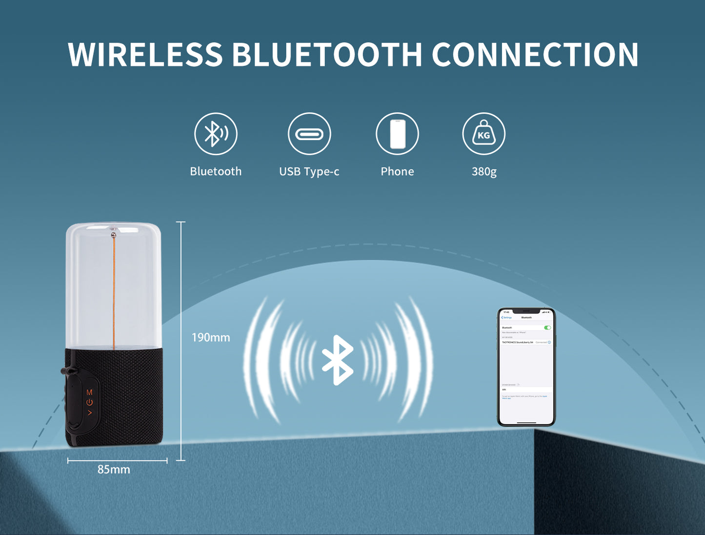 Bluetooth-колонка Oriday с магнитной левитирующей атмосферной лампой – музыкальная настольная лампа, уличная акустика, украшение для стола, подарок на день рождения, качественный восточный продукт