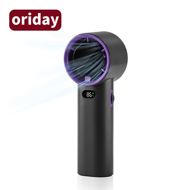 oriday 高速ハンドヘルドファン 100段階、超静音、冷却、大容量、長持ち、耐久性、強力、持ち運び可能、家庭用、デスク用、学生寮、オフィス、旅行用、東方製品