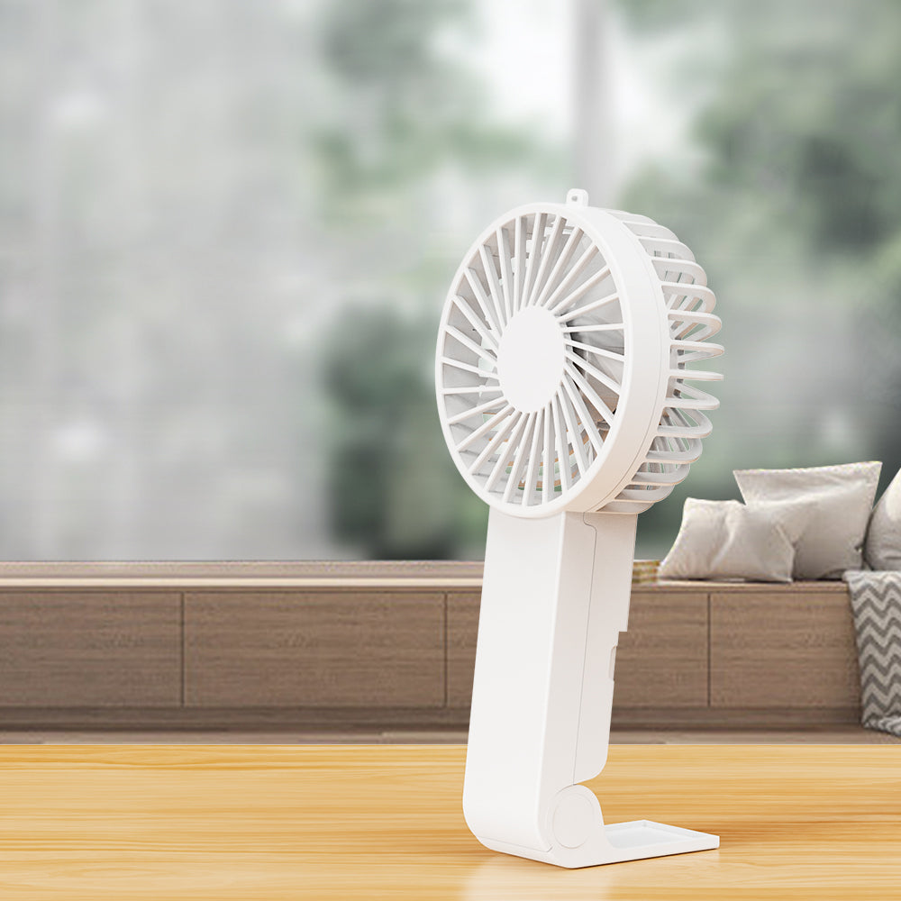 Oriday mini ruční ventilátor|Skládací přenosný ventilátor na USB nabíjení・Tichý s dlouhou výdrží・Vhodný pro studenty ve třídě / kanceláři / koleji