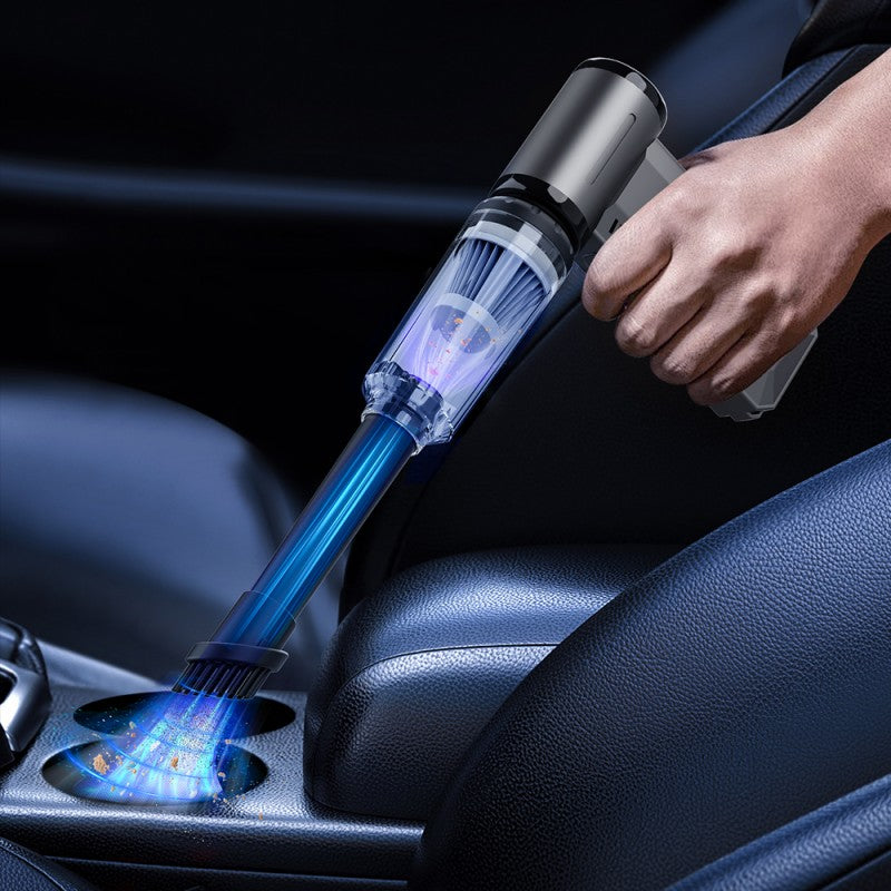 Ventilateur portatif turbo à grande vitesse 4-en-1 : sèche-cheveux, aspirateur de voiture, pompe à air, et souffleur de feu pour le camping. Recharge Type-C. Parfait pour la maison ou l’extérieur – par Oriental Prime.