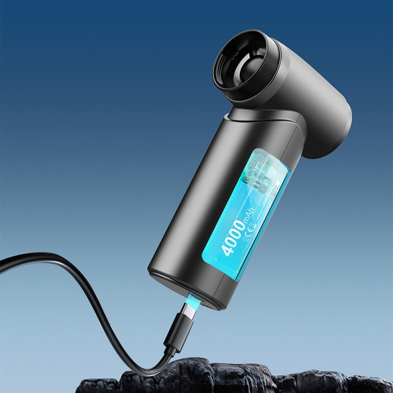 Nuevo modelo 2025: ventilador turbo de alta velocidad con carga USB, secador de pelo mini portátil, inflador, aspiradora y soplador de fuego, ideal para el hogar, camping y viajes. De Oriental Prime.
