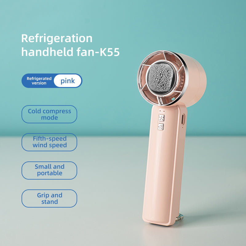 Ventilateur de refroidissement portable à main Oriday, turbo ultra-haute vitesse avec puissance de vent élevée, sans balai, rechargeable via USB — idéal pour l'extérieur, la maison, le bureau, le bureau ou les dortoirs étudiants. Marque Oriday