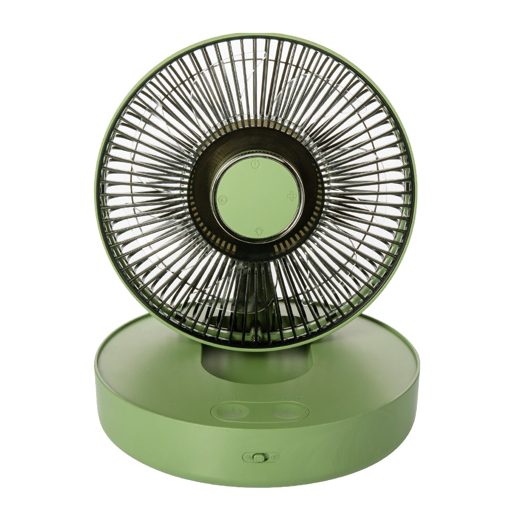 Oriday Ventilador inteligente oscilante de pared|Carga inalámbrica sin taladro・Silencioso para escritorio/oficina・Con control remoto y temporizador para el hogar