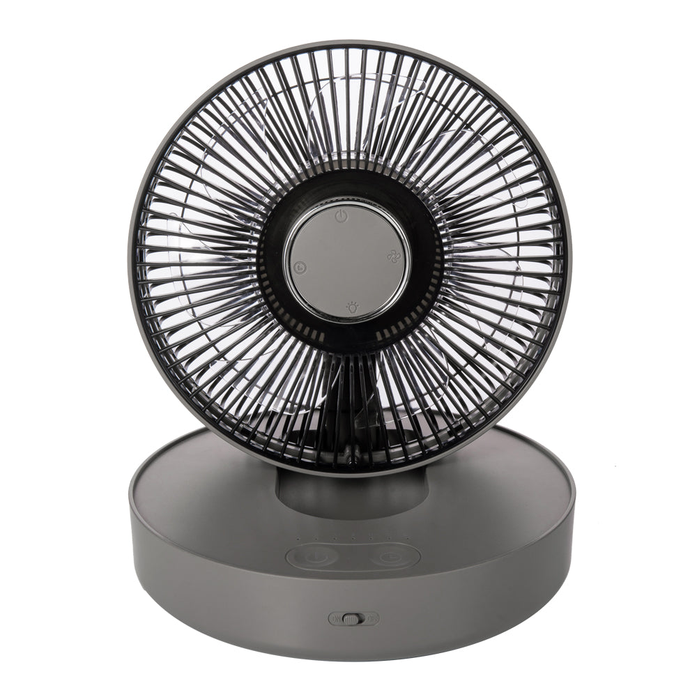 Oriday Ventilador inteligente oscilante de pared|Carga inalámbrica sin taladro・Silencioso para escritorio/oficina・Con control remoto y temporizador para el hogar