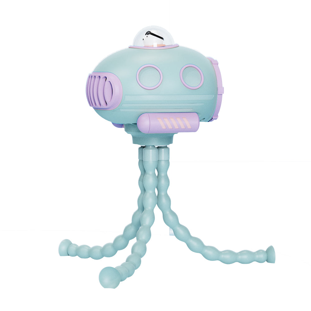 Wentylator do wózka Oriday|Wentylator bez łopatek w kształcie ośmiornicy・Ładowany przez USB, cichy i bezpieczny dla palców・Przenośny mini wentylator dla niemowląt