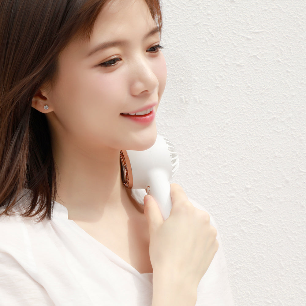 Kipas Tangan Tanpa Bilah Oriday dengan Kesan Sejuk|Mini USB boleh dicas semula, senyap, aliran udara kuat, rasa sejuk seperti ais, jangka hayat bateri panjang, sesuai untuk luar