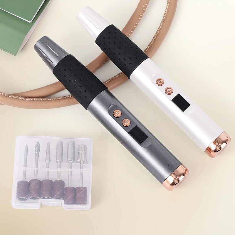 أداة أوريداي الذكية لمانيكير وباديكير - تغيير السرعة المنخفضة والعالية، رأس طحن سيراميك، شاشة LCD | يمكن تشغيلها في الاتجاهين، رؤوس طحن متعددة تلبي احتياجات المانيكير اليومية | استمرارية تشغيل 90 دقيقة، شحن عبر Type-C