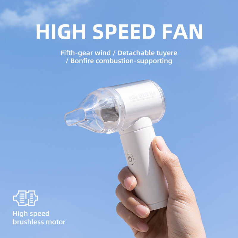Oriday mini ventilateur portatif silencieux portable rechargeable refroidissement artefact turbine haute vitesse puissant moteur sans balais souffleuse à neige bureau à domicile bureau étudiant dortoir extérieur portable bons produits orientaux