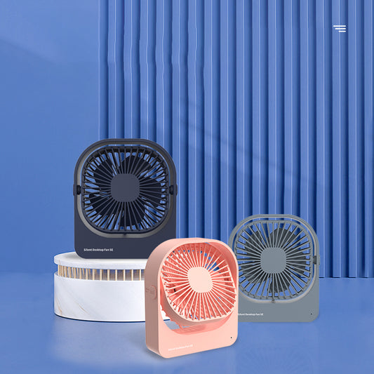 Oriday デスクファン 静音 オフィス用 高風力首振り電動ミニ強力学生用台式ファン