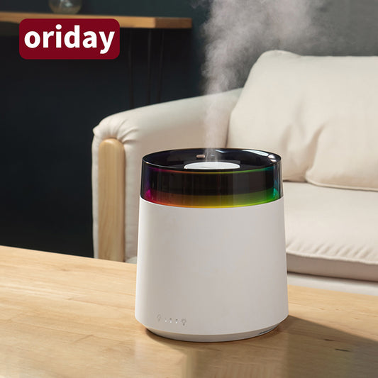Oriday 新型加湿器 3L 大容量、静音大噴霧、寝室専用、エアコンルーム、デスク、デザイン性高い、東洋製品