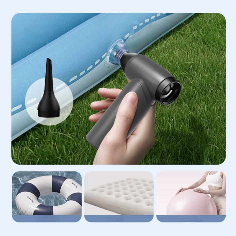 Nuevo modelo 2025: ventilador turbo de alta velocidad con carga USB, secador de pelo mini portátil, inflador, aspiradora y soplador de fuego, ideal para el hogar, camping y viajes. De Oriental Prime.