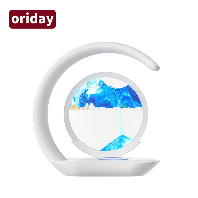 Oriday Δημιουργικό φωτιστικό με άμμο κατά του στρες – Διακοσμητικό κλεψύδρας για γραφείο, σαλόνι ή υπνοδωμάτιο, κομψή και πολυτελής διακόσμηση σπιτιού από την Oriental Premium