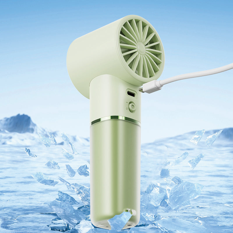Ventilateur portable à main Oriday, affichage numérique intelligent avec compte à rebours, réglage de vitesse continu à 100 niveaux, lévitation magnétique ultra silencieuse, batterie 4500mAh, utilisation 3-en-1 (à main / avec cordon / sur bureau)