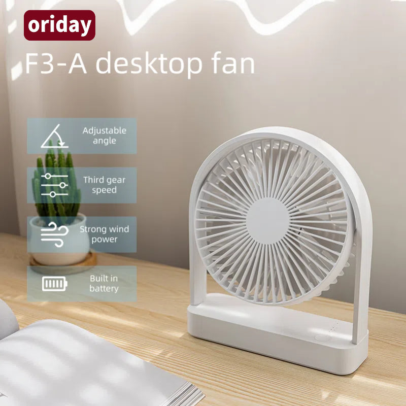 oridayポータブル静音デスクファン、オフィス、デスク、学生寮、ベッドサイド用USBファン、東洋風製品