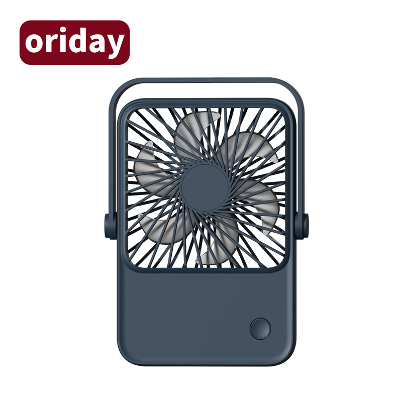 Oridayデスクファンは静音、大風力、ミニポータブルデザイン、軽量、ヘッド調整可能、吊り下げやスタンド設置が可能、USB充電、1200mAhバッテリー、長時間持続、冷却機能、家庭用、オフィス、学生寮に適しています