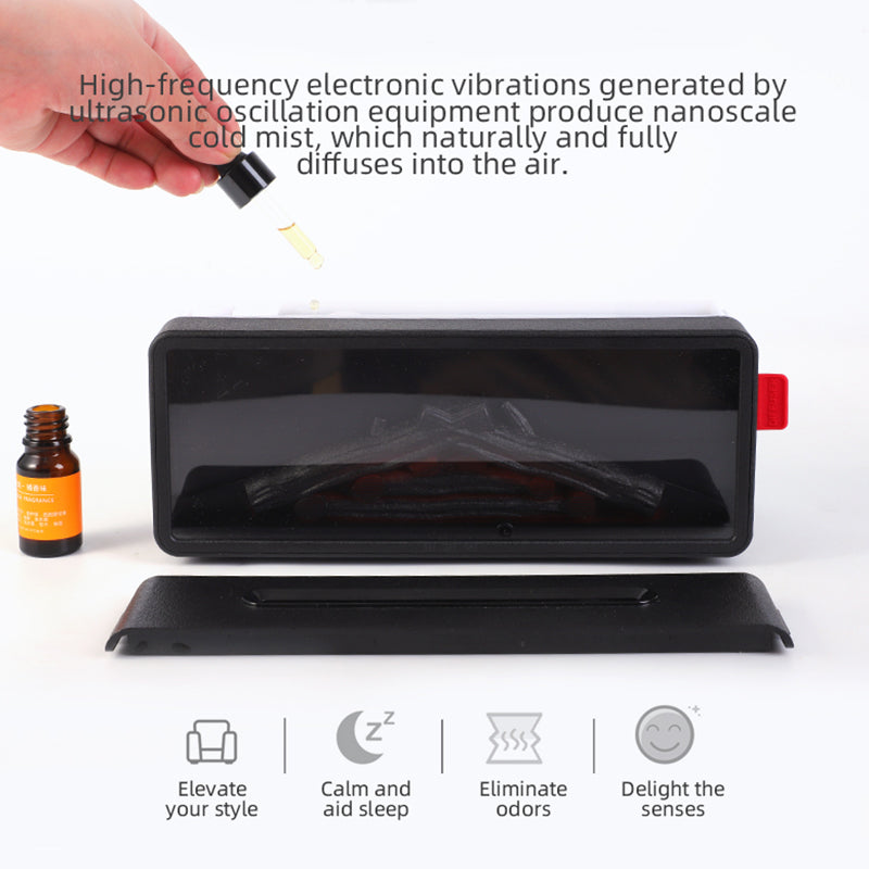 【Flame Aroma Diffuser|Realistic Flame + High-Frequency Mist】Oriday 7-Color Night Light・Essential Oils Fragrance・Remote Timer Control・Auto Shut-Off When Water Is Low・For Bedroom & Home Use by Oriday