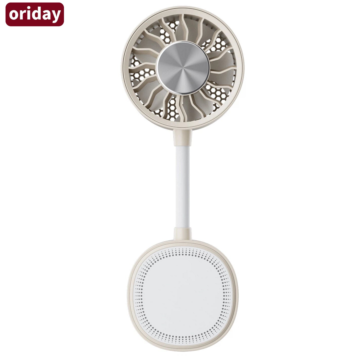 Oriday【2026年新モデル】5-in-1 マグネット式ポータブルファン|360°フレキシブルクリップ扇風機|USB Type-C急速充電|3段階強風&静音設計|ベビーカー/オフィス/アウトドア用携帯扇風機