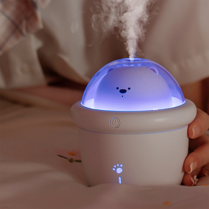 oriday humidificador, ideal para el dormitorio, imprescindible para habitaciones con aire acondicionado, pequeño, mini, lindo, recargable, portátil, silencioso, para coche