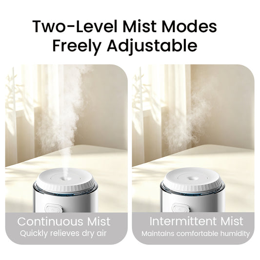 oriday迷你充電加濕器|270mL水箱・七彩氛圍燈・雙模式細霧|睡房辦公室桌面適用WT-D28