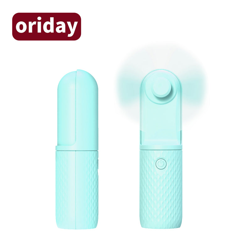 oriday ハンドヘルドミニファン 携帯用ポケットファン 学生向け小型充電式超静音USB折りたたみ式 超長時間バッテリー室内・屋外使用オフィス・寮用 東方良品