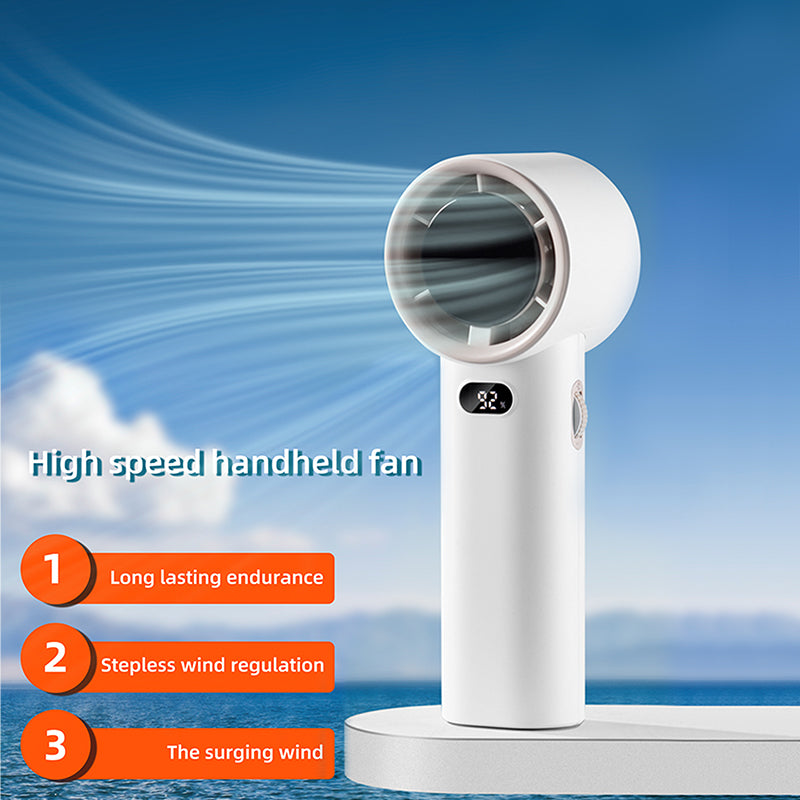 oriday 高速ハンドヘルドファン 100段階、超静音、冷却、大容量、長持ち、耐久性、強力、持ち運び可能、家庭用、デスク用、学生寮、オフィス、旅行用、東方製品
