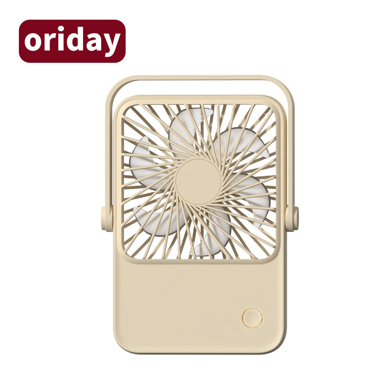 Oridayデスクファンは静音、大風力、ミニポータブルデザイン、軽量、ヘッド調整可能、吊り下げやスタンド設置が可能、USB充電、1200mAhバッテリー、長時間持続、冷却機能、家庭用、オフィス、学生寮に適しています