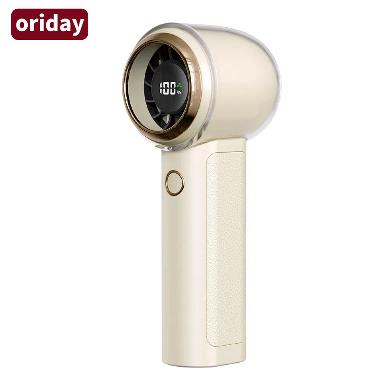 Nouveau ventilateur portable à main haute vitesse avec affichage numérique, flux d'air puissant, réglage de la vitesse en continu sur 100 niveaux, portable avec une longue autonomie, adapté pour une utilisation en extérieur, à la maison, dans la chambre