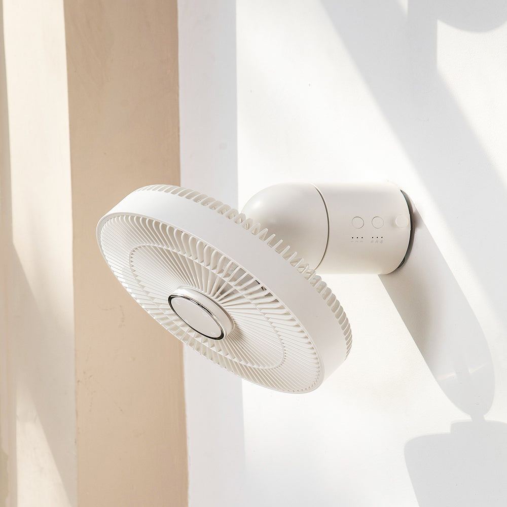 Oriday Driepoot Campingventilator | Stille oplaadbare vloerventilator met LED-verlichting en afstandsbediening – Draagbaar voor tent of thuisgebruik