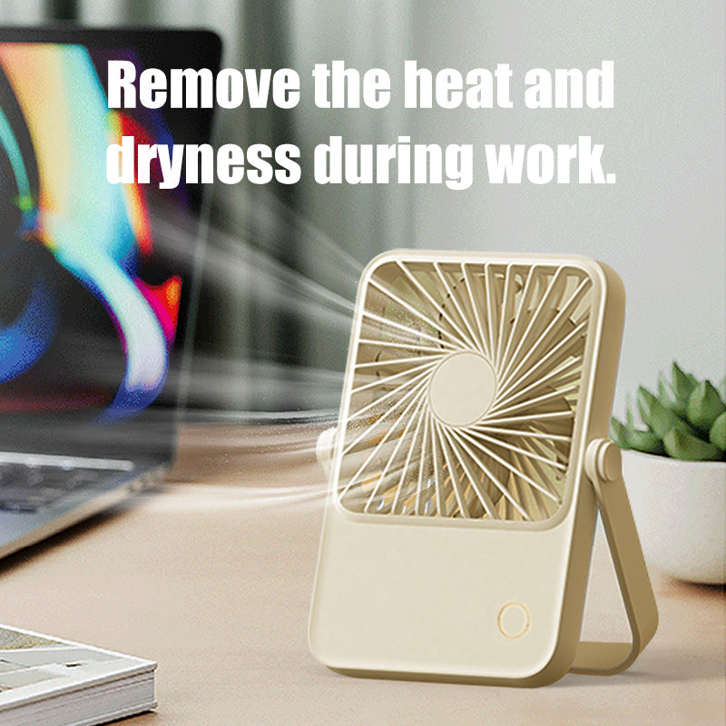 Oridayデスクファンは静音、大風力、ミニポータブルデザイン、軽量、ヘッド調整可能、吊り下げやスタンド設置が可能、USB充電、1200mAhバッテリー、長時間持続、冷却機能、家庭用、オフィス、学生寮に適しています
