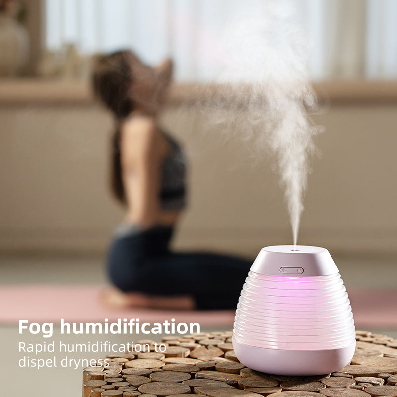 Oriday【Luftfuktarrekommendation 2025】Kreativ aromadiffusor i kottform|USB tyst befuktning・Flerfärgat ljus・Automatisk avstängning vid låg vattennivå|Perfekt för kontor och hem