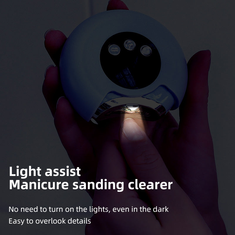 Oriday جهاز قص الأظافر التلقائي عالي الكفاءة - تصميم قص وشحذ متكامل، صقل دقيق بزاوية 360°، 3 سرعات | محرك هادئ مع تقليل الاهتزازات، يمكن قص الأظافر أثناء نوم الطفل | بطارية تدوم حتى 90 يومًا، شحن سريع عبر Type-C