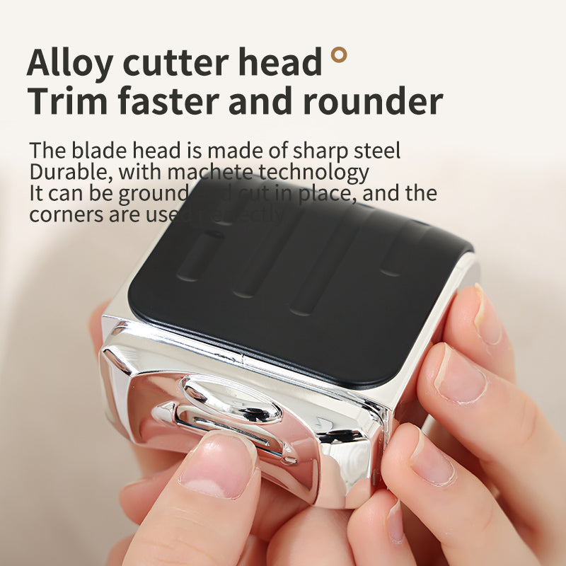 Oriday جهاز تقليم الأظافر الذكي - قص وطحن معاً، 3 إعدادات للاختيار، سهل الاستخدام بيد واحدة | تصميم حاوية تجميع قصاصات الأظافر، نظيف وصحي، تصميم منخفض الضوضاء | شحن Type-C، 90 دقيقة من الاستمرارية.