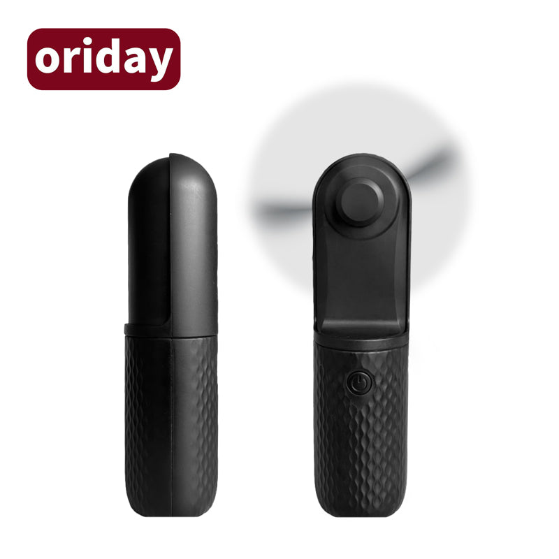 oriday ハンドヘルドミニファン 携帯用ポケットファン 学生向け小型充電式超静音USB折りたたみ式 超長時間バッテリー室内・屋外使用オフィス・寮用 東方良品