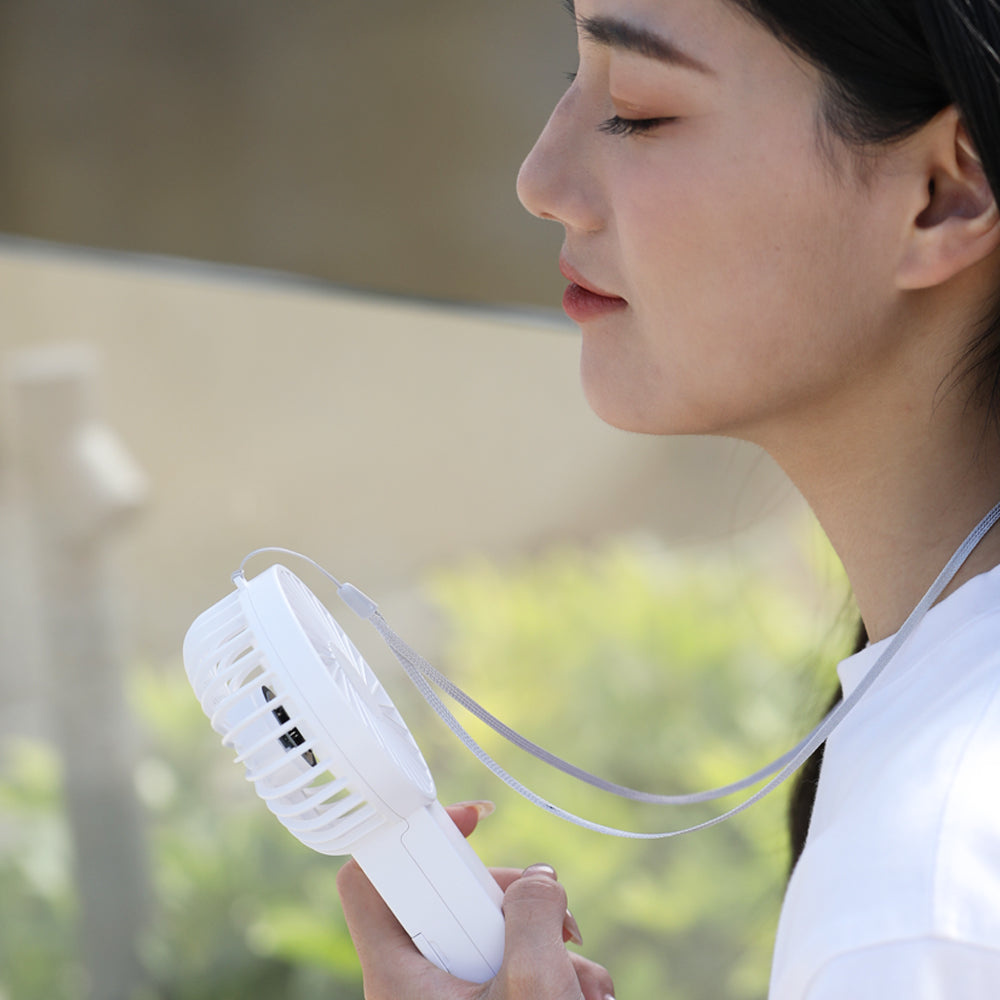 Oriday mini ruční ventilátor|Skládací přenosný ventilátor na USB nabíjení・Tichý s dlouhou výdrží・Vhodný pro studenty ve třídě / kanceláři / koleji