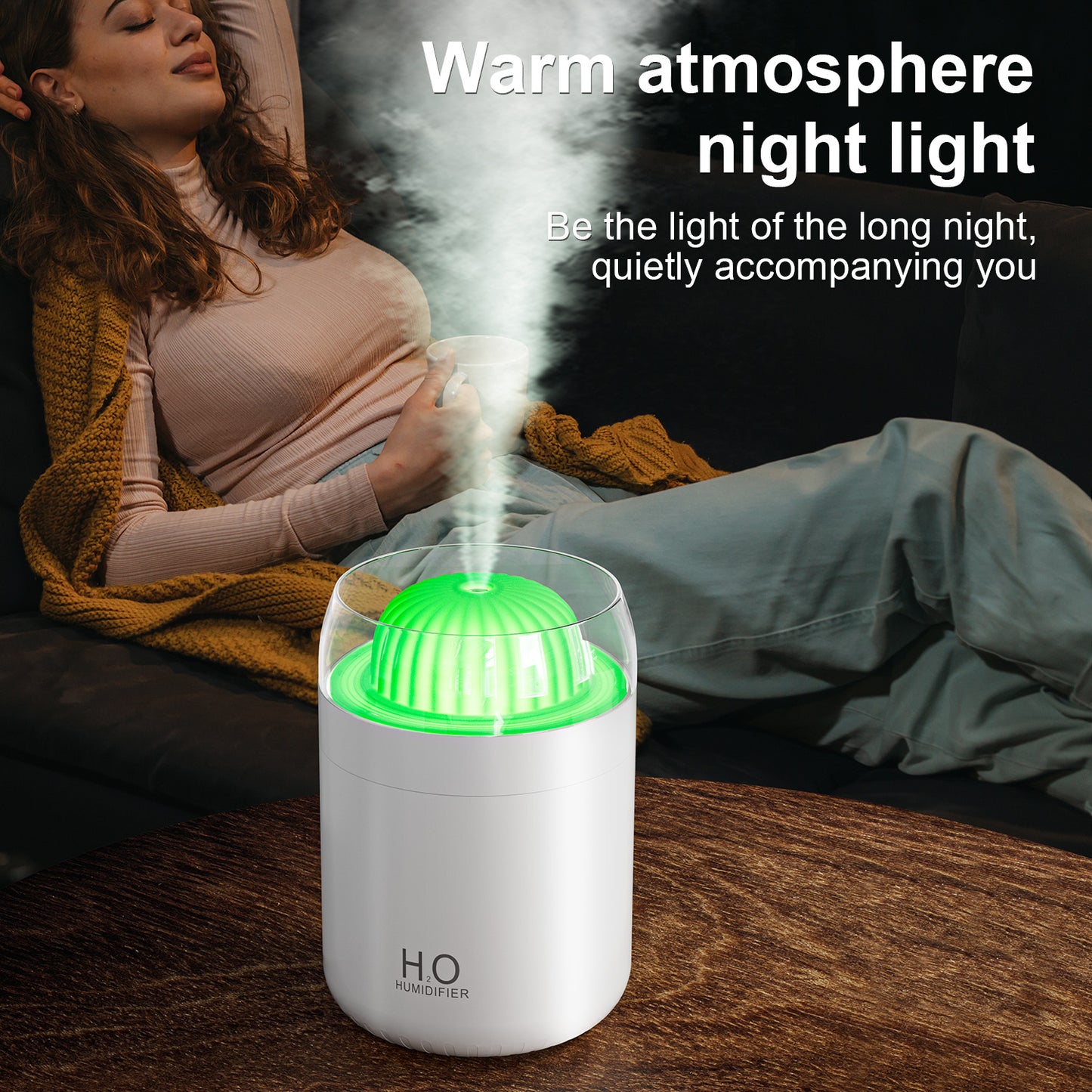 Oriday サボテン型USB加湿器|静音大噴霧アロマディフューザー|家庭やオフィスに最適