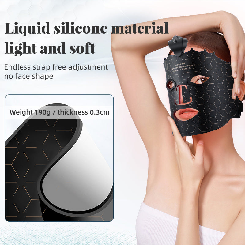 Oriday Krona 7-Färgs Mask | 7-Färgers LED-Ljusbehandling för Hudföryngring | Blått Ljus för Oljekontroll | Rött Ljus för Anti-Aging | Gult Ljus för Hudupplysning | Livsmedelsklassad Silikon för Hudkontakt | Hudvårdsapparat för Hemanvändning