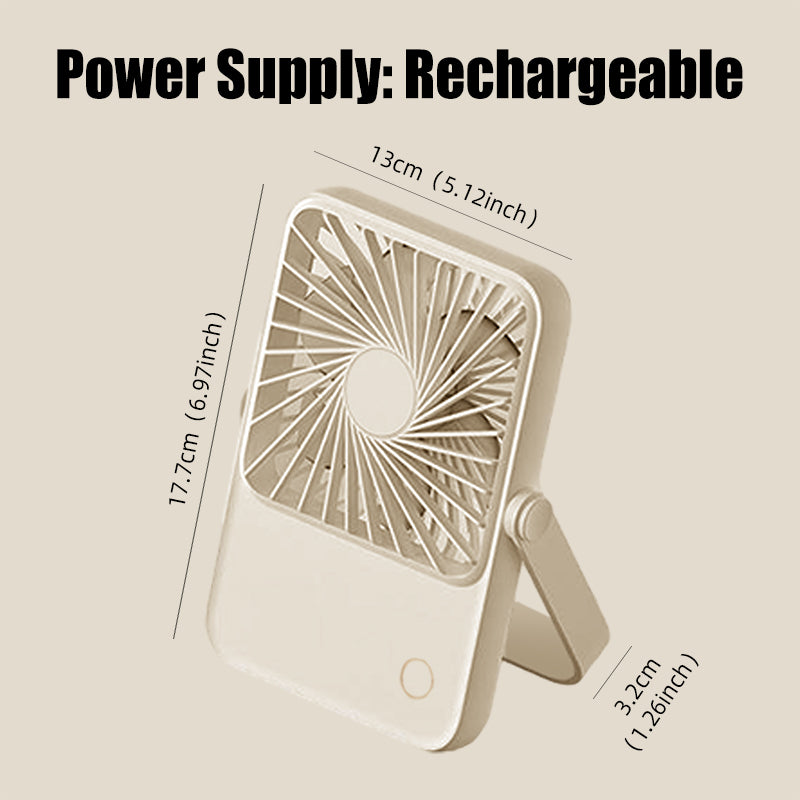 Oridayデスクファンは静音、大風力、ミニポータブルデザイン、軽量、ヘッド調整可能、吊り下げやスタンド設置が可能、USB充電、1200mAhバッテリー、長時間持続、冷却機能、家庭用、オフィス、学生寮に適しています