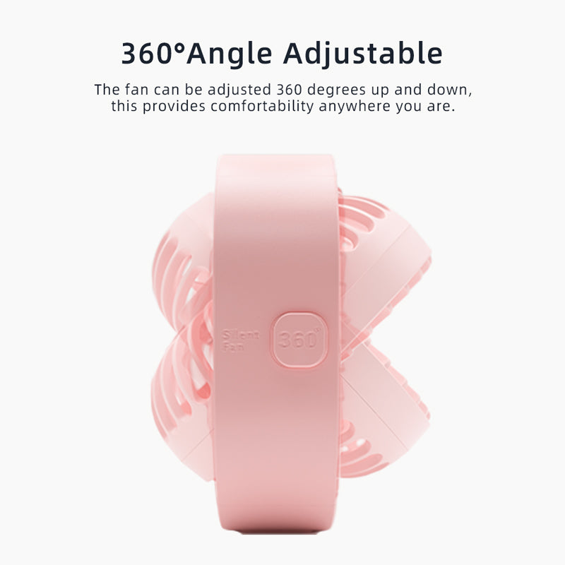 Ventilador de escritorio pequeño USB con gran potencia de enfriamiento, silencioso, portátil, para uso en casa, oficina o dormitorio
