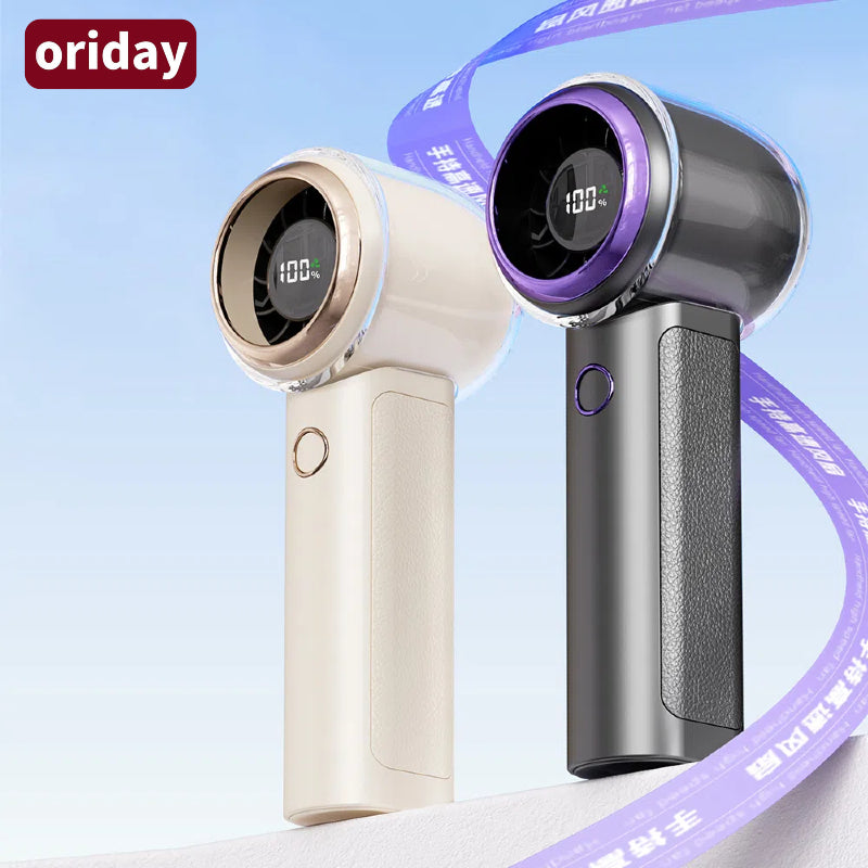 Nouveau ventilateur portable à main haute vitesse avec affichage numérique, flux d'air puissant, réglage de la vitesse en continu sur 100 niveaux, portable avec une longue autonomie, adapté pour une utilisation en extérieur, à la maison, dans la chambre