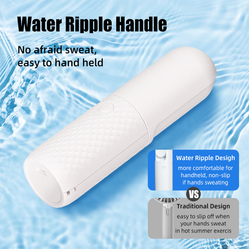 oriday ハンドヘルドミニファン 携帯用ポケットファン 学生向け小型充電式超静音USB折りたたみ式 超長時間バッテリー室内・屋外使用オフィス・寮用 東方良品