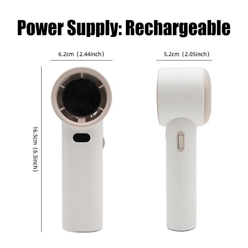 oriday 高速ハンドヘルドファン 100段階、超静音、冷却、大容量、長持ち、耐久性、強力、持ち運び可能、家庭用、デスク用、学生寮、オフィス、旅行用、東方製品