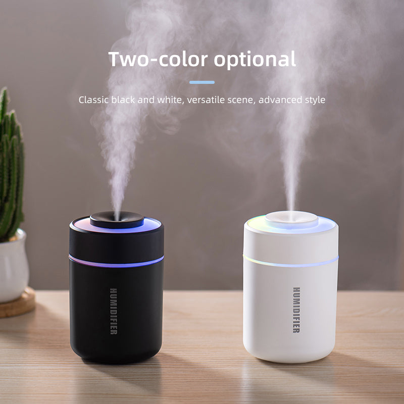 Humidifier USB Oriday | Kabut tebal dengan lampu suasana warna-warni | Hening untuk penggunaan di rumah, cocok untuk ibu hamil, bayi, dan kamar tidur | Hadiah ulang tahun yang sempurna