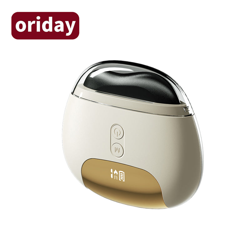 oriday Alat Pijat Elektrik Gua Sha dengan Batu Bian, mudah dibawa untuk pijatan meridian, sesuai untuk kaki, wajah, pinggul, dan seluruh badan, untuk kegunaan rumah dan salun kecantikan, produk berkualiti tinggi dari Timur