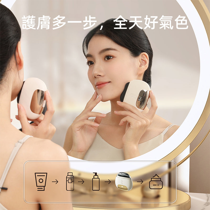 oriday Alat Pijat Elektrik Gua Sha dengan Batu Bian, mudah dibawa untuk pijatan meridian, sesuai untuk kaki, wajah, pinggul, dan seluruh badan, untuk kegunaan rumah dan salun kecantikan, produk berkualiti tinggi dari Timur