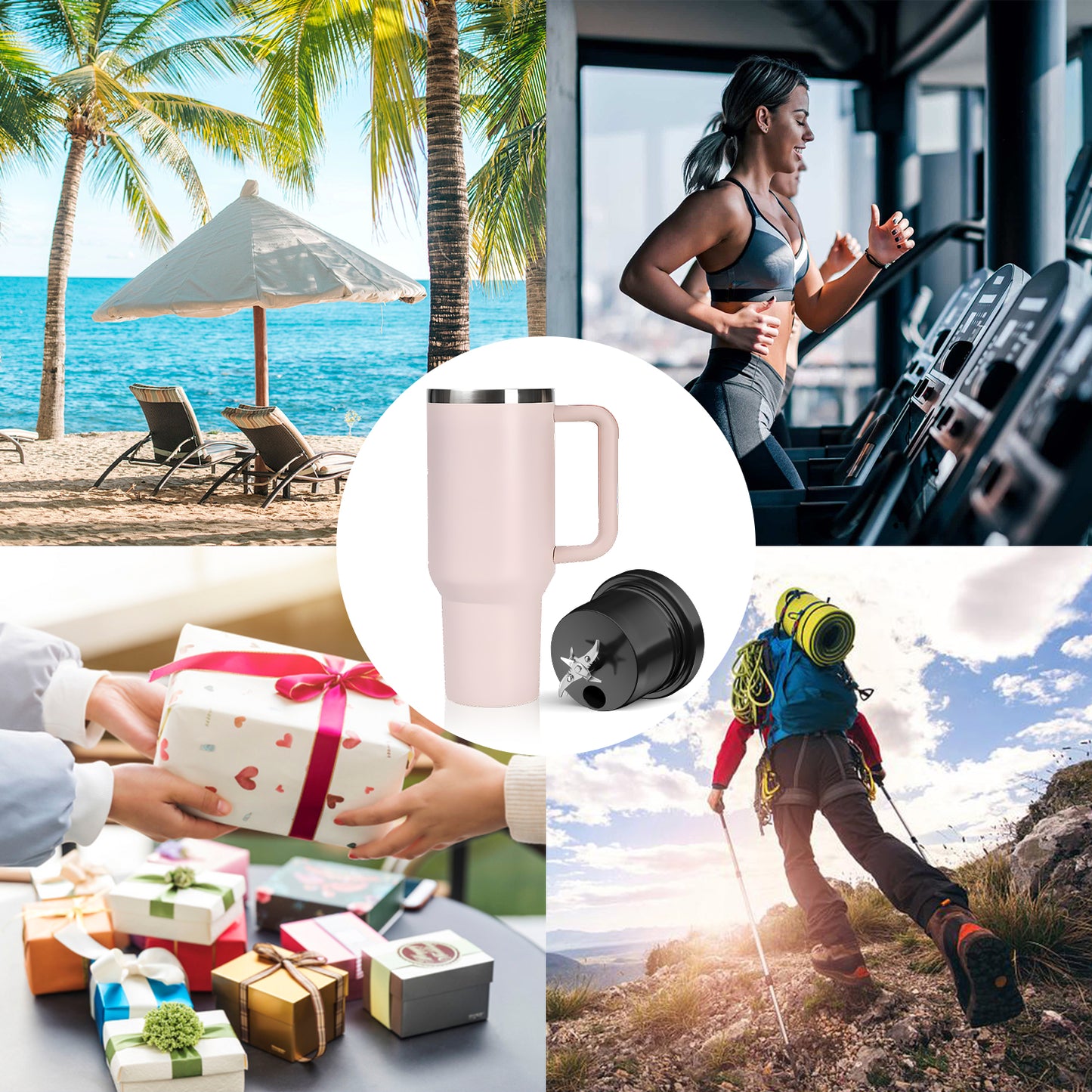 Taza de jugo oriday de gran capacidad, puede triturar hielo, licuadora eléctrica portátil multifuncional, taza Dondong, jugo fresco sin cables para llevar, uso en exteriores y en casa, buen producto oriental