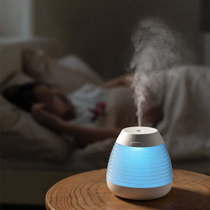 Oriday【Luftfuktarrekommendation 2025】Kreativ aromadiffusor i kottform|USB tyst befuktning・Flerfärgat ljus・Automatisk avstängning vid låg vattennivå|Perfekt för kontor och hem