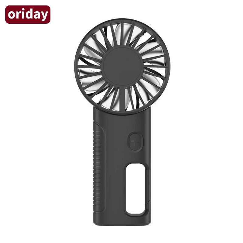 Oriday Handventilator, 4 Stufen präzise Windkontrolle, leiser 6-blättriger Magnetmotor, tragbar um den Hals, als Handgerät oder zum Aufhängen an der Tasche, Gewicht 142 g, leicht und faltbar, 2000mAh Akku.