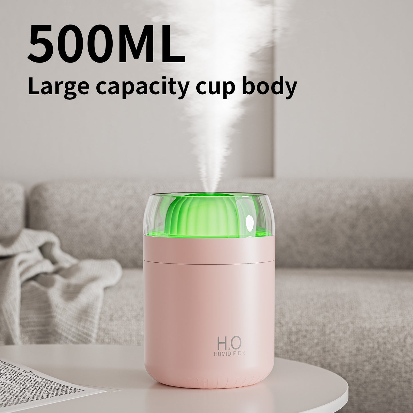 Oriday サボテン型USB加湿器|静音大噴霧アロマディフューザー|家庭やオフィスに最適