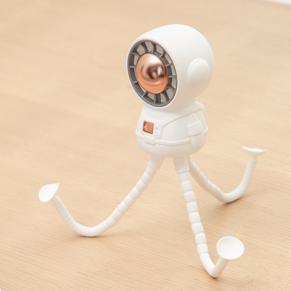 Quạt xe đẩy Oriday Phi hành gia|Thiết kế bạch tuộc không cánh・Sạc USB・Yên tĩnh và an toàn cho bé・Quạt cầm tay và để bàn di động